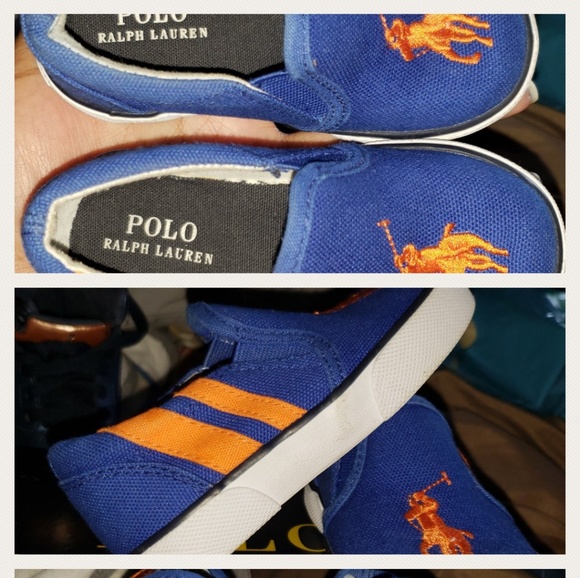 Toddler size 5c Ralph Lauren polo slip ons. - Picture 2 of 3